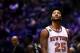 MILWAUKEE, WI - JANUARY 06: Derrick Rose #25 of the New York Knicks walks onto the court prior to a game against the Milwaukee Bucks at BMO Harris Bradley Center on January 6, 2017 in Milwaukee, Wisconsin. NOTE TO USER: User expressly acknowledges and a