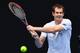 MELBOURNE, AUSTRALIA - JANUARY 15: Andy Murray of Scotland plays a backhand during a practice session ahead of the 2017 Australian Open at Melbourne Park on January 15, 2017 in Melbourne, Australia. (Photo by Quinn Rooney/Getty Images)