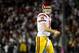 PASADENA, CA - JANUARY 02: Quarterback Sam Darnold #14 of the USC Trojans reacts after a fumble in the fourth quarter against the Penn State Nittany Lions during the 2017 Rose Bowl Game presented by Northwestern Mutual at the Rose Bowl on January 2, 2017