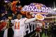 TAMPA, FL - JANUARY 09: Safety Isaiah Simmons #11 of the Clemson Tigers celebrates after defeating the Alabama Crimson Tide 35-31 to win the 2017 College Football Playoff National Championship Game at Raymond James Stadium on January 9, 2017 in Tampa, Fl