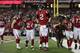 ATLANTA, GA - JANUARY 14: Matt Ryan #2 of the Atlanta Falcons celebrates after a touchdown against the Seattle Seahawks at the Georgia Dome on January 14, 2017 in Atlanta, Georgia. (Photo by Streeter Lecka/Getty Images)