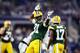 ARLINGTON, TX - JANUARY 15: Geronimo Allison #81 of the Green Bay Packers reacts in the first half during the NFC Divisional Playoff Game against the Dallas Cowboys at AT&T Stadium on January 15, 2017 in Arlington, Texas. (Photo by Ezra Shaw/Getty Images