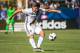 CARSON, CA - SEPTEMBER 25: Steven Gerrard #8 of Los Angeles Galaxy passes the ball during Los Angeles Galaxy's MLS match against Seattle Sounders at the StubHub Center on September 25, 2016 in Carson, California. The Seattle Sounders won the match 4-2. (