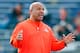 Hue Jackson's practice style has annoyed some NFL scouts trying to assess players in Mobile this week.