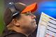 CLEVELAND, OH - DECEMBER 24: Head Coach Hue Jackson of the Cleveland Browns on the sidelines during a game against the San Diego Chargers at FirstEnergy Stadium on December 24, 2016 in Cleveland, Ohio. The Browns defeated the Chargers 20-17. (Photo by