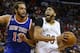 NEW ORLEANS, LA - DECEMBER 30: Anthony Davis #23 of the New Orleans Pelicans drives against Joakim Noah #13 of the New York Knicks during a game at the Smoothie King Center on December 30, 2016 in New Orleans, Louisiana. NOTE TO USER: User expressly ackn