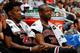 ATLANTA, GA - JANUARY 20: Jimmy Butler #21 and Dwyane Wade #3 of the Chicago Bulls look on from the bench during the game against the Atlanta Hawks at Philips Arena on January 20, 2017 in Atlanta, Georgia. NOTE TO USER User expressly acknowledges and ag