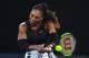MELBOURNE, AUSTRALIA - JANUARY 28: Serena Williams of the United States plays a backhand in her Women's Singles Final match against Venus Williams of the United States on day 13 of the 2017 Australian Open at Melbourne Park on January 28, 2017 in Melbour