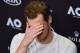 Andy Murray during a press conference after losing at the 2017 Australian Open.