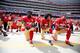 SANTA CLARA, CA - OCTOBER 2: Antoine Bethea #41 and Rashard Robinson #33 of the San Francisco 49ers raise their first during the anthem as Eli Harold #58 while teammates Colin Kaepernick #7 and Eric Reid #35 take a knee, prior to the game against the Dal