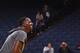OAKLAND, CA - FEBRUARY 1: Draymond Green #23 of the Golden State Warriors smiles during warm ups before the game against the Charlotte Hornets on February 1, 2017 at ORACLE Arena in Oakland, California. NOTE TO USER: User expressly acknowledges and agree