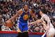 LOS ANGELES, CA - FEBRUARY 2: Kevin Durant #35 of the Golden State Warriors handles the ball against the LA Clippers on February 2, 2017 at STAPLES Center in Los Angeles, California. NOTE TO USER: User expressly acknowledges and agrees that, by downloadin