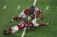 HOUSTON, TX - FEBRUARY 05: Julian Edelman #11 of the New England Patriots makes a 23 yard catch in the fourth quarter against Ricardo Allen #37, Robert Alford #23 and Keanu Neal #22 of the Atlanta Falcons during Super Bowl 51 at NRG Stadium on February 5