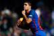 SEVILLE, SPAIN - JANUARY 29: Luis Suarez of FC Barcelona celebrates after scoring the first goal for FC Barcelona and equalizer draw of the match during La Liga match between Real Betis Balompie and FC Barcelona at Benito Villamarin Stadium on January 29