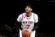 NEW YORK, NY - FEBRUARY 4: Carmelo Anthony #7 of the New York Knicks shoots a free throw against the Cleveland Cavaliers on February 4, 2017 at Madison Square Garden in New York City, New York. NOTE TO USER: User expressly acknowledges and agrees that,