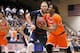 MALIBU, CA - JANUARY 28: Nolan Taylor #31 of the Pepperdine Waves looks to shoot the ball while being guarded by Przemek Karnowski #24 of the Gonzaga Bulldogs during the game against the Gonzaga Bulldogs at Firestone Fieldhouse on January 28, 2017 in Mali