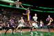 BOSTON, MA - FEBRUARY 3: Brandon Ingram #14 of the Los Angeles Lakers goes to the basket against the Boston Celtics on February 3, 2017 at the TD Garden in Boston, Massachusetts. NOTE TO USER: User expressly acknowledges and agrees that, by downloading