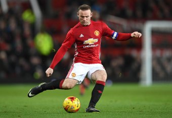 MANCHESTER, ENGLAND - JANUARY 10:  Wayne Rooney of Manchester United in action during the EFL Cup Semi-Final First Leg match between Manchester United and Hull City at Old Trafford on January 10, 2017 in Manchester, England.  (Photo by Shaun Botterill/Get