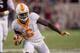 Oct 8, 2016; College Station, TX, USA; Tennessee Volunteers running back Alvin Kamara (6) in action during the game against the Texas A&M Aggies at Kyle Field. The Aggies defeat the Volunteers 45-38 in overtime. Mandatory Credit: Jerome Miron-USA TODAY Sp
