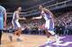 SACRAMENTO, CA - FEBRUARY 23: Skal Labissiere #3 and Buddy Hield #24 of the Sacramento Kings celebrate during a game against the Denver Nuggets on February 23, 2017 at Golden 1 Center in Sacramento, California. NOTE TO USER: User expressly acknowledges a