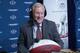 HOUSTON, TX - FEBRUARY 03: Former NFL executive and current ESPN sports analyst Bill Polian visits the SiriusXM set at Super Bowl LI Radio Row at the George R. Brown Convention Center on February 3, 2017 in Houston, Texas. (Photo by Cindy Ord/Getty Image