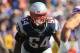 ORCHARD PARK, NY - SEPTEMBER 20: Dont'a Hightower #54 of the New England Patriots takes a defensive stance during the second half against the Buffalo Bills at Ralph Wilson Stadium on September 20, 2015 in Orchard Park, New York. (Photo by Jerome Davis/G