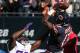 CHICAGO, IL - NOVEMBER 01: Alshon Jeffery #17 of the Chicago Bears catches a 21 yd pass for a touchdown against Xavier Rhodes #29 of the Minnesota Vikings in the second quarter at Soldier Field on November 1, 2015 in Chicago, Illinois. (Photo by Jonat