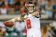 JACKSONVILLE, FL - AUGUST 20: Mike Glennon #8 of the Tampa Bay Buccaneers throws the ball against the Jacksonville Jaguars during a preseason game on August 20, 2016 at EverBank Field in Jacksonville, Florida. Tampa Bay defeated Jacksonville 27-21. (Photo