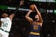 BOSTON, MA - March 1: Deron Williams #31 of the Cleveland Cavaliers shoots the ball against the Boston Celtics on March 1, 2017 at the TD Garden in Boston, Massachusetts. NOTE TO USER: User expressly acknowledges and agrees that, by downloading and or us