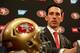 New Niners coach Kyle Shanahan says he will focus on a quarterback's decision-making abilities when assessing prospects in the draft.
