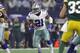 ARLINGTON, TX - JANUARY 15: Ezekiel Elliott #21 of the Dallas Cowboys carries the ball during the first quarter against the Green Bay Packers in the NFC Divisional Playoff game at AT&T Stadium on January 15, 2017 in Arlington, Texas. (Photo by Ronald Ma