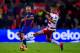 BARCELONA, SPAIN - OCTOBER 29: Javier Mascherano (L) of FC Barcelona plays the ball past Andreas Pereira of Granada CF during the La Liga match between FC Barcelona and Granada CF at Camp Nou stadium on October 29, 2016 in Barcelona, Spain. (Photo by Alex
