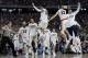 The rest of the Zags celebrate the win over South Carolina.