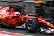 Ferrari's German driver Sebastian Vettel drives through the pit lane during the practice session ahead of the Formula One Chinese Grand Prix in Shanghai on April 7, 2017. / AFP PHOTO / GREG BAKER (Photo credit should read GREG BAKER/AFP/Getty Image