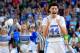 GLENDALE, AZ - APRIL 01: Justin Jackson #44 of the North Carolina Tar Heels reacts after defeating the Oregon Ducks during the 2017 NCAA Men's Final Four Semifinal at University of Phoenix Stadium on April 1, 2017 in Glendale, Arizona. North Carolina defe