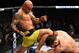 BUFFALO, NY - APRIL 08: Thiago Alves of Brazil (L) lands a kick on Patrick Cote of Canada in their welterweight bout during the UFC 210 event at KeyBank Center on April 8, 2017 in Buffalo, New York. (Photo by Josh Hedges/Zuffa LLC/Zuffa LLC via Getty Im