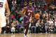 Luol Deng brings the ball up court against the Charlotte Hornets on December 20, 2016.