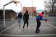 From left, Koang Doluony, Ed Chang and Wanjang Tut play basketball at George Bryant Basketball Center on March 30, 2017.