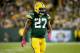 GREEN BAY, WI - OCTOBER 09: Eddie Lacy #27 of the Green Bay Packers walks on the field in the third quarter against the New York Giants at Lambeau Field on October 9, 2016 in Green Bay, Wisconsin. (Photo by Dylan Buell/Getty Images)