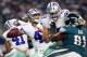 ARLINGTON, TX - OCTOBER 30: Dak Prescott #4 of the Dallas Cowboys throws in the second quarter of a game between the Dallas Cowboys and the Philadelphia Eagles at AT&T Stadium on October 30, 2016 in Arlington, Texas. (Photo by Tom Pennington/Getty Image