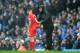 MANCHESTER, ENGLAND - MARCH 19: Jurgen Klopp, Manager of Liverpool (R) speaks to Philippe Coutinho of Liverpool (L) during the Premier League match between Manchester City and Liverpool at Etihad Stadium on March 19, 2017 in Manchester, England. (Photo b