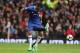 MANCHESTER, ENGLAND - APRIL 16: Diego Costa of Chelsea tangles with Eric Bailly of Manchester United during the Premier League match between Manchester United and Chelsea at Old Trafford on April 16, 2017 in Manchester, England. (Photo by Matthew Ashton