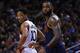 TORONTO, ON - DECEMBER 05: Lebron James #23 of the Cleveland Cavaliers and DeMar DeRozan #10 of the Toronto Raptors look on during the second half of an NBA game at Air Canada Centre on December 5, 2016 in Toronto, Canada. NOTE TO USER: User expressly a