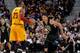 CLEVELAND, OH - FEBRUARY 27: Giannis Antetokounmpo #34 of the Milwaukee Bucks plays defense against LeBron James #23 of the Cleveland Cavaliers during a game on February 27, 2017 at Quicken Loans Arena in Cleveland, Ohio. NOTE TO USER: User expressly ack