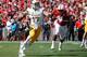 LINCOLN, NE - SEPTEMBER 10: Quarterback Josh Allen #17 of the Wyoming Cowboys passes against defensive end Freedom Akinmoladun #91 of the Nebraska Cornhuskers at Memorial Stadium on September 10, 2016 in Lincoln, Nebraska. (Photo by Steven Branscombe/Gett