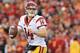 PASADENA, CA - JANUARY 02: Quarterback Sam Darnold #14 of the USC Trojans looks to pass the ball against the Penn State Nittany Lions during the 2017 Rose Bowl Game presented by Northwestern Mutual at the Rose Bowl on January 2, 2017 in Pasadena, Califor