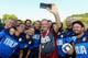 Ulivieri poses for a selfie with the Azzurri Stars team during their training session at Acqua Acetosa sports center on August 31, 2015, in Rome, Italy.