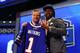 NEW YORK, NY - MAY 08: Sammy Watkins of the Clemson Tigers poses with NFL Commissioner Roger Goodell after he was picked #4 overall by the Buffalo Bills during the first round of the 2014 NFL Draft at Radio City Music Hall on May 8, 2014 in New York City