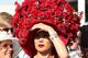 LOUISVILLE, KY - MAY 7: Kentucky Derby race fan with a rose hat on Kentucky Derby Day on May 7, 2016 at Churchill Downs, Louisville. (Photo by Horsephotos/Getty Images)