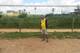 Flavio on the pitch built on farmland that Costa used to play on
